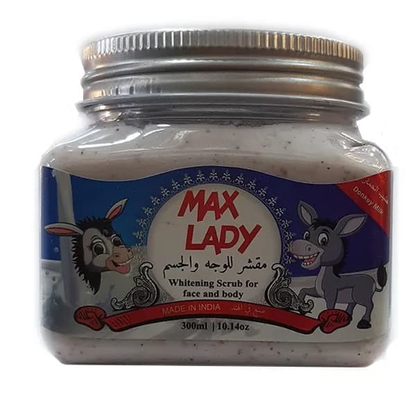 ماسک اسکراب شنی صورت شیر الاغ مکس لیدی حجم 300 میل