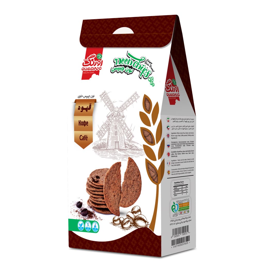 نان چیپس سنتی حاوی پودر قهوه