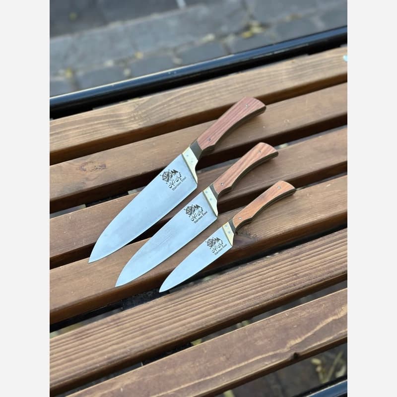 ست چاقوی آشپزخانه استیل زنجان استاد محمدیان — تصویر ۲