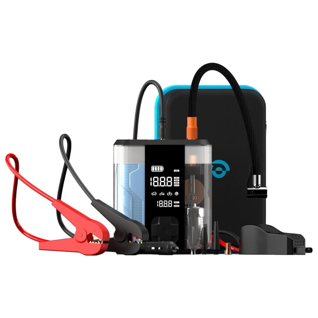 جامپ استارتر و کمپرسور باد پاورولوژی Powerology 8800mAh Jump Start Air Compressor PPBCHA47 — تصویر ۲