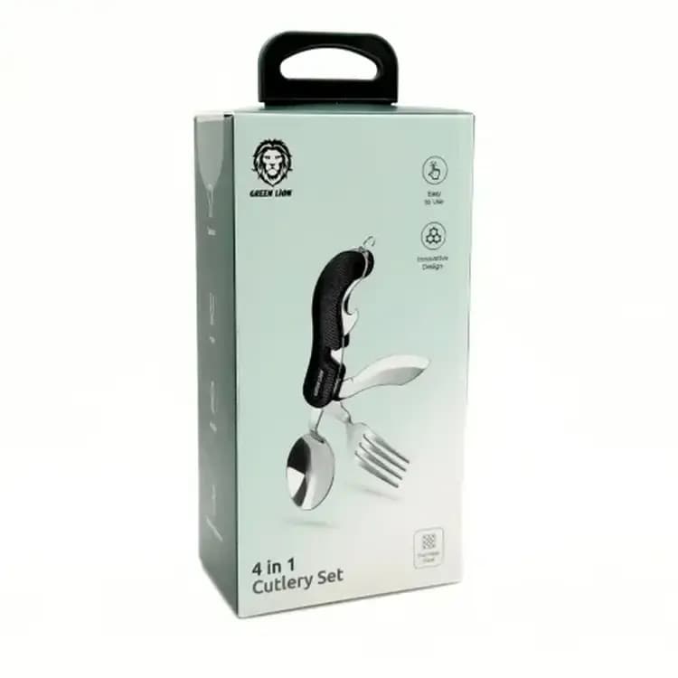 ست قاشق و چنگال مسافرتی گرین لاین Green Lion 4in1 Cutlery Set — تصویر ۴
