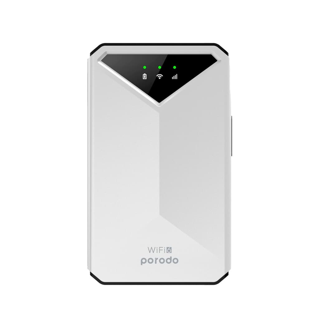 مودم 4G/LTE قابل حمل پرودو مدل Porodo portable MiFi 3G/4G Router CAT4 V2 PD-PT4GRWD