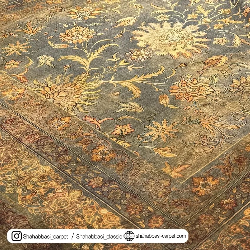 فرش 77 رج کد 77118 زغالی — تصویر ۳