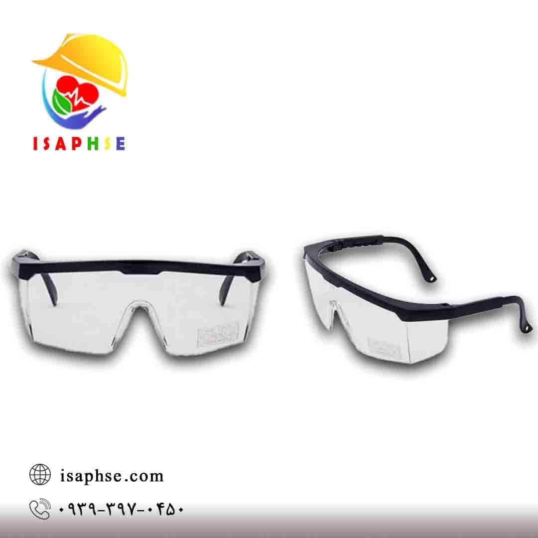 عینک فریم دار شفاف تمام طلقی مجهز به دسته قابل تنظیم مدل SE2172-P650A