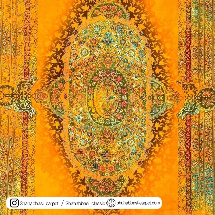 فرش 77 رج کد 77116 زرد — تصویر ۴