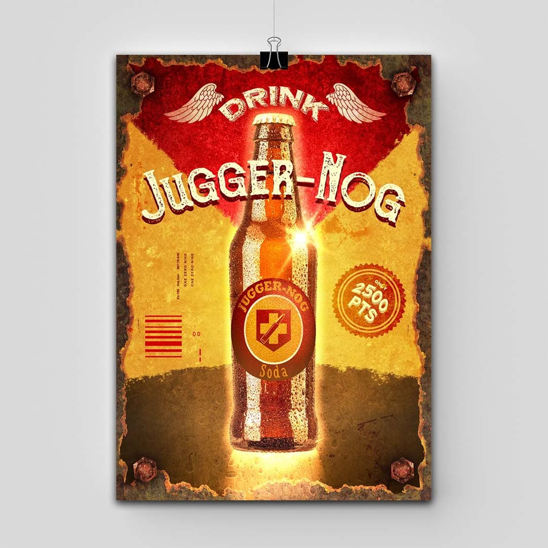 پوستر Call of Duty طرح Juggernog