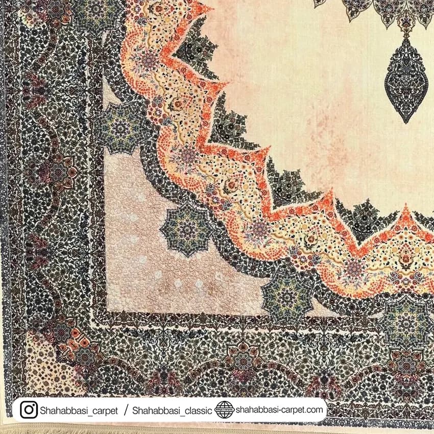 فرش 77 رج کد 77113 کرم — تصویر ۴