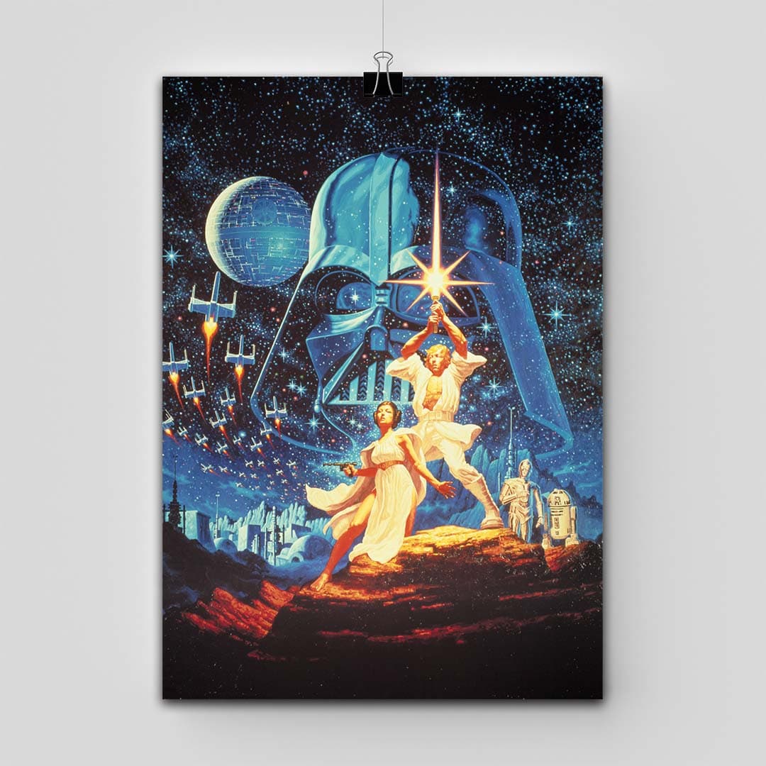 پوستر Star Wars طرح A New Hope Light