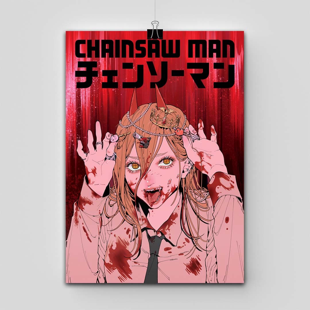 پوستر Chainsaw Man طرح Power close up