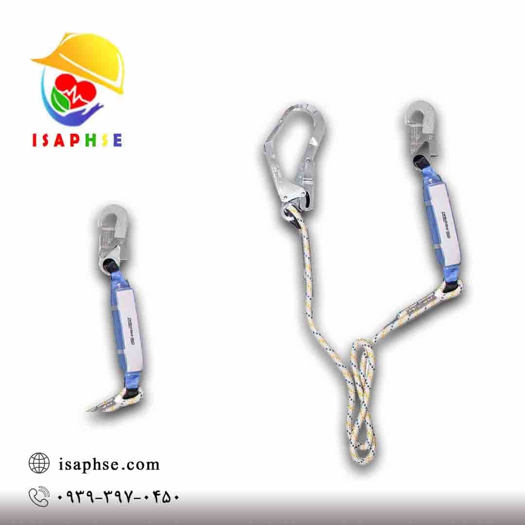 طناب رابط ضد شوک PROTEKT مدل LB101 + ABM | لنیارد تک شاخه با دو سر قلاب