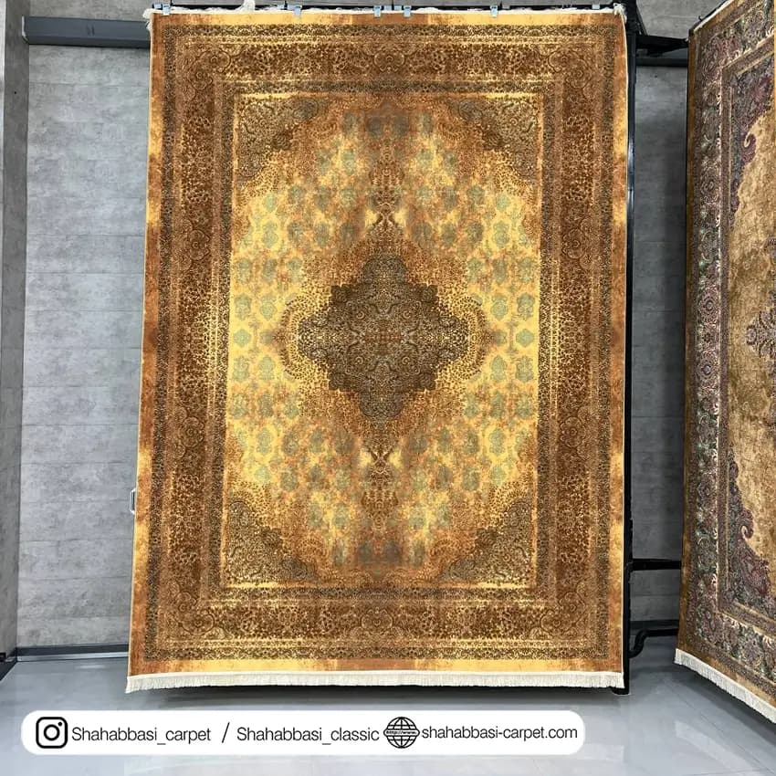 فرش 77 رج کد 77104 خردلی — تصویر ۳