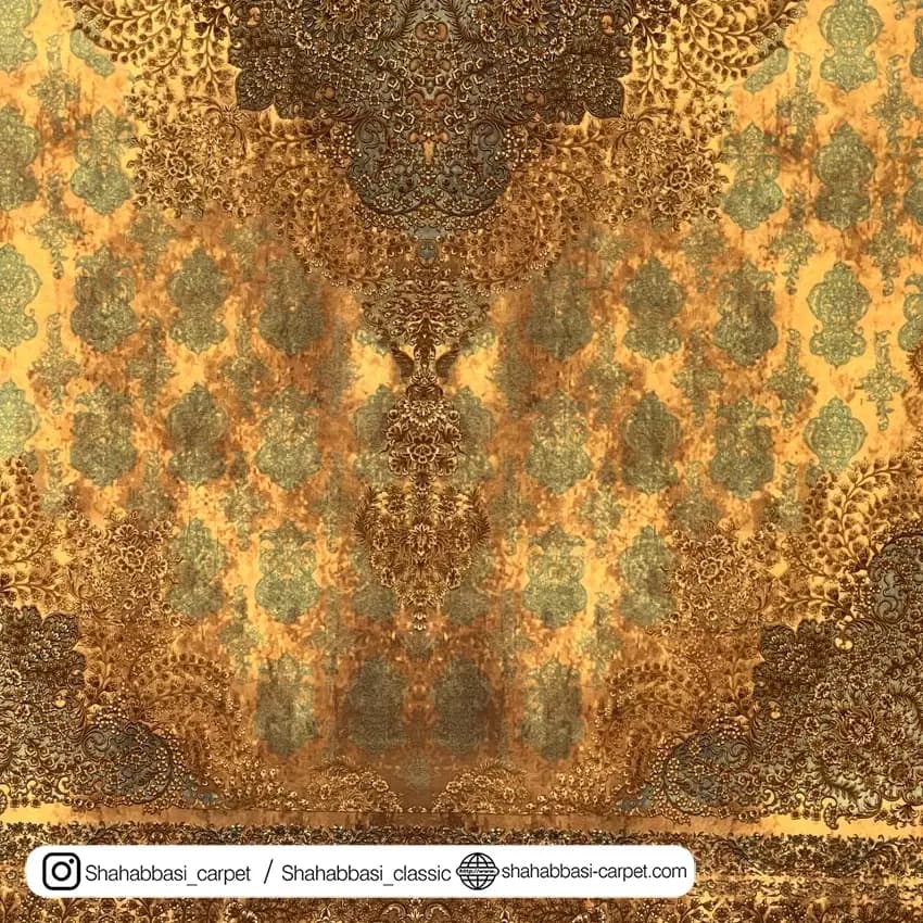 فرش 77 رج کد 77104 خردلی — تصویر ۴