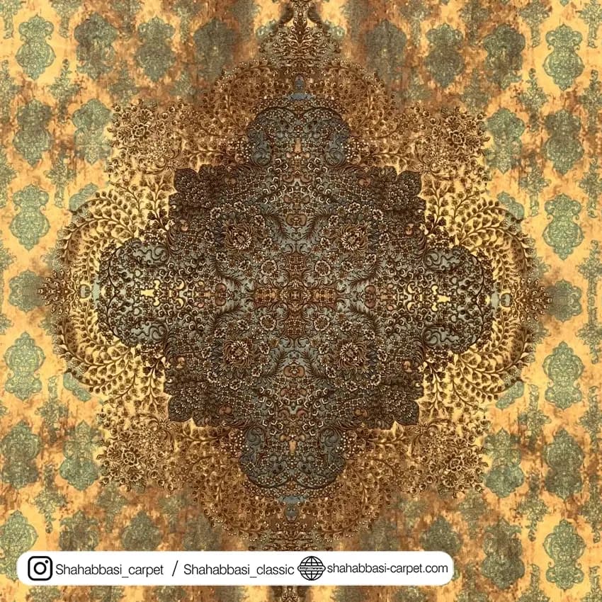 فرش 77 رج کد 77104 خردلی — تصویر ۵