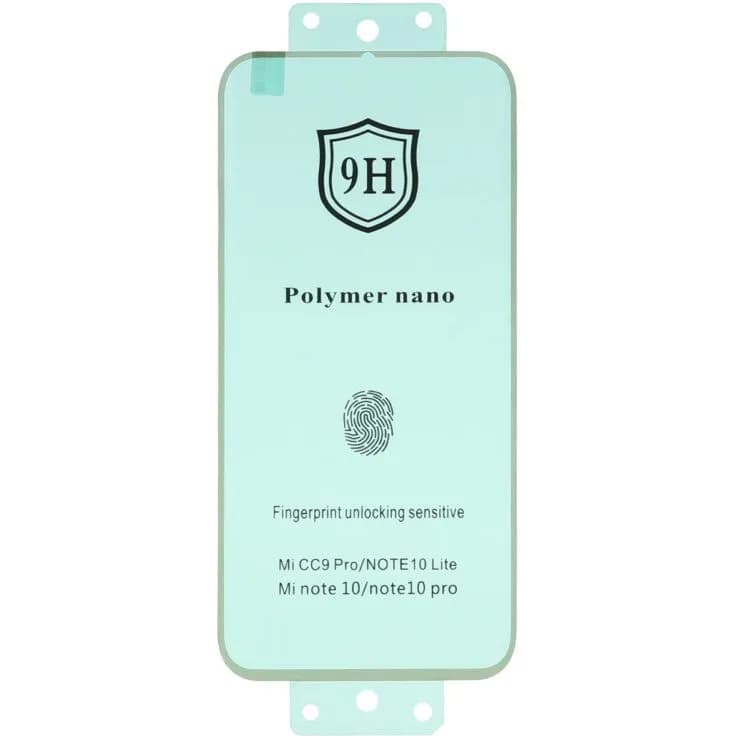 گلس گوشی شیائومی پلیمر نانو فول کاور خم ضد ضربه نشکن Polymer Nano 9H اورجینال برای Mi Note 10 / Mi Note 10 Pro / Mi Note 10 Lite