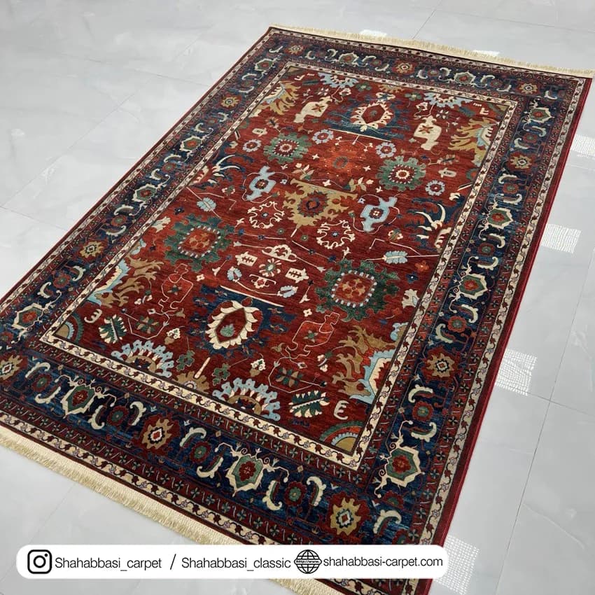 فرش سنتی کد 800102 لاکی — تصویر ۳