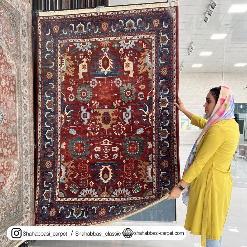 فرش سنتی کد 800102 لاکی — تصویر ۵