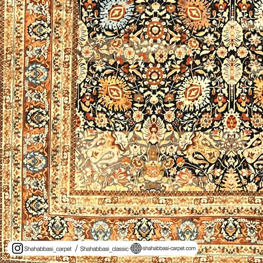 فرش سنتی کد 800119 آجری — تصویر ۳