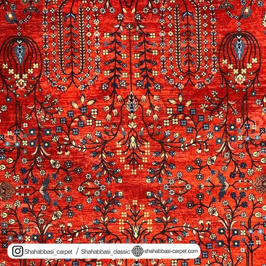 فرش سنتی کد 800108 قرمز — تصویر ۳