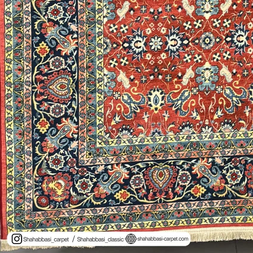 فرش سنتی کد 800118 لاکی — تصویر ۳