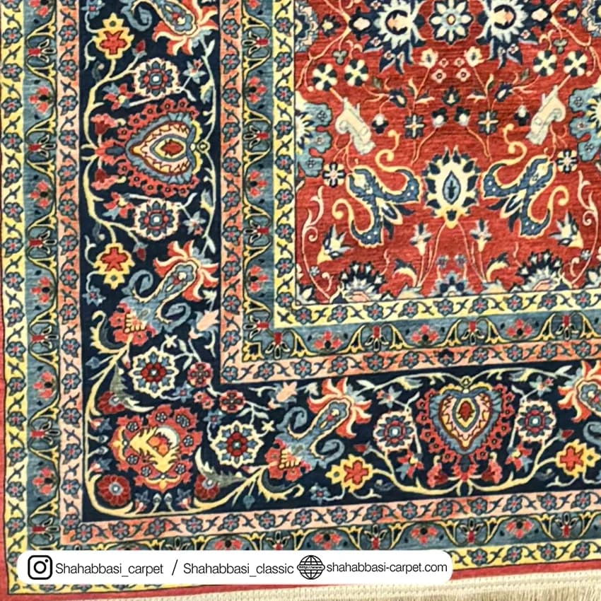 فرش سنتی کد 800118 لاکی — تصویر ۵