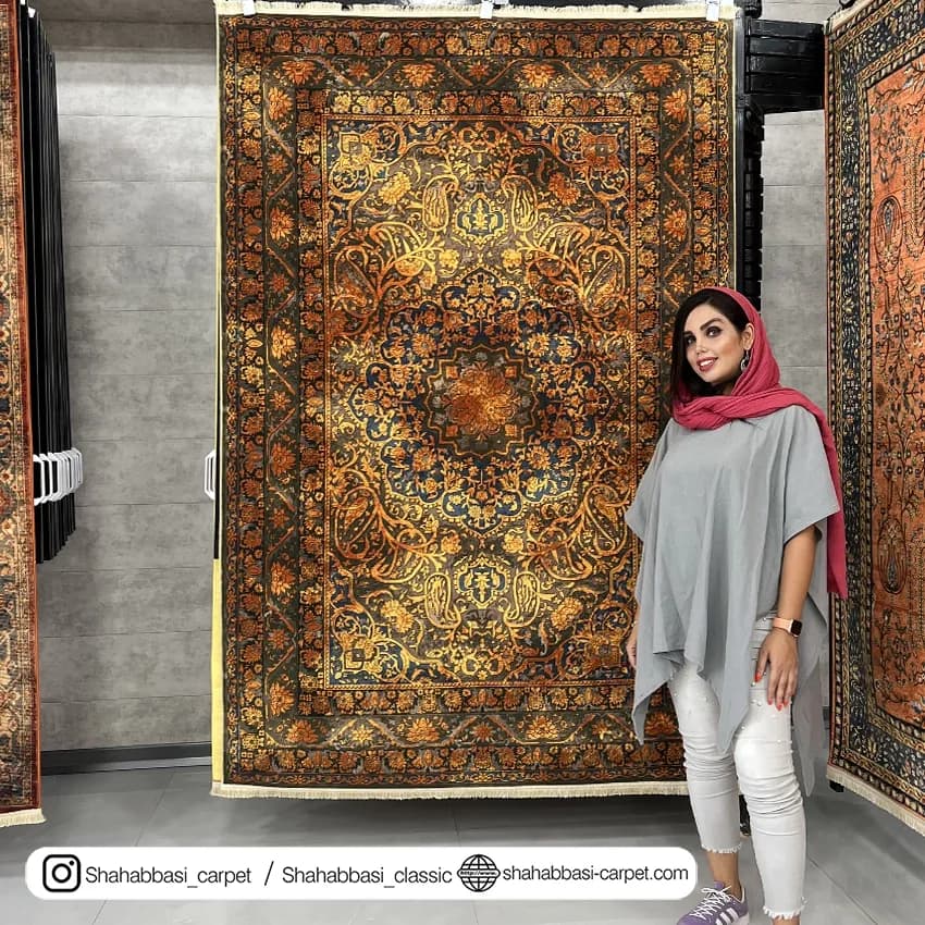 فرش سنتی کد 800104 طوسی