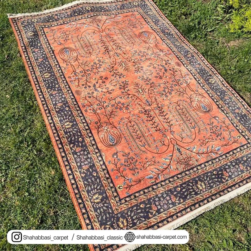 فرش سنتی کد 800108 آجری — تصویر ۳