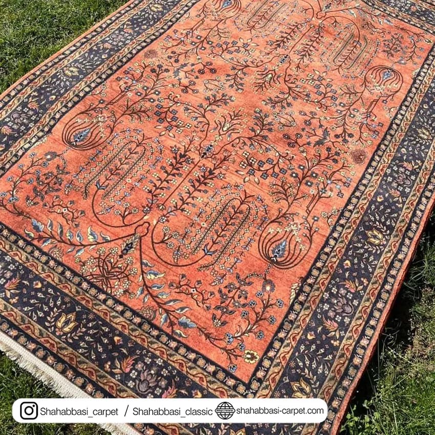 فرش سنتی کد 800108 آجری — تصویر ۴