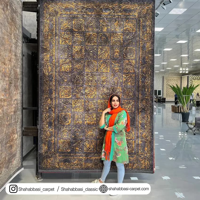 فرش سنتی کد 800189 طوسی — تصویر ۲