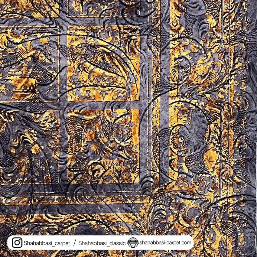 فرش سنتی کد 800189 طوسی — تصویر ۵
