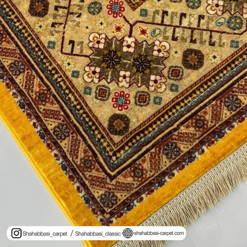 فرش سنتی کد 800155 زرد — تصویر ۳