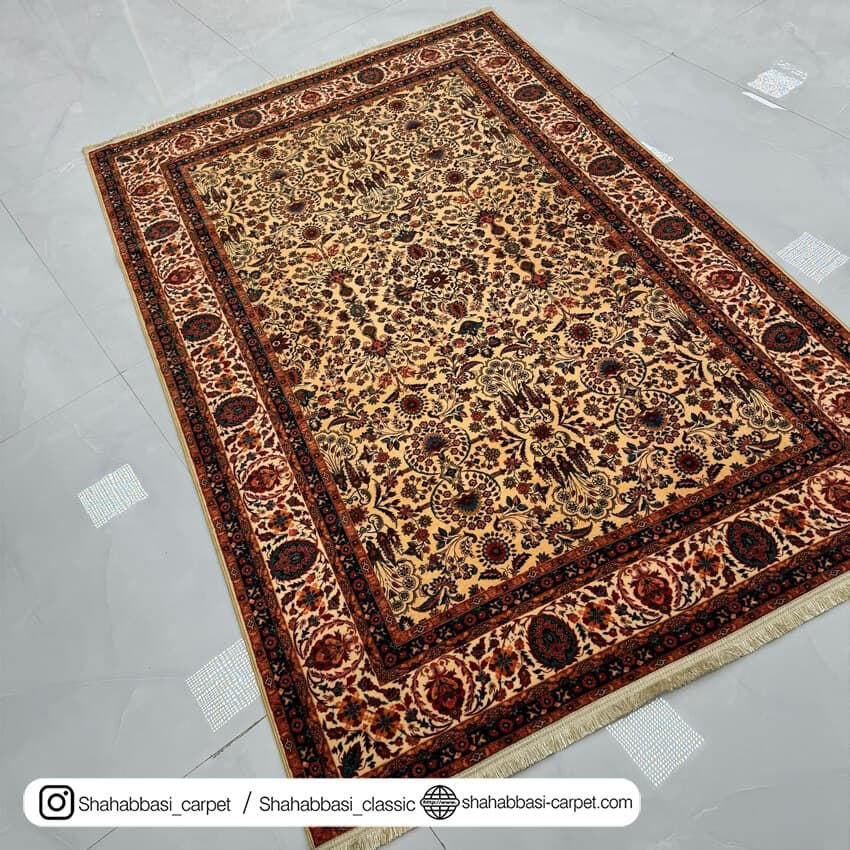 فرش سنتی کد 800188 کرم — تصویر ۲