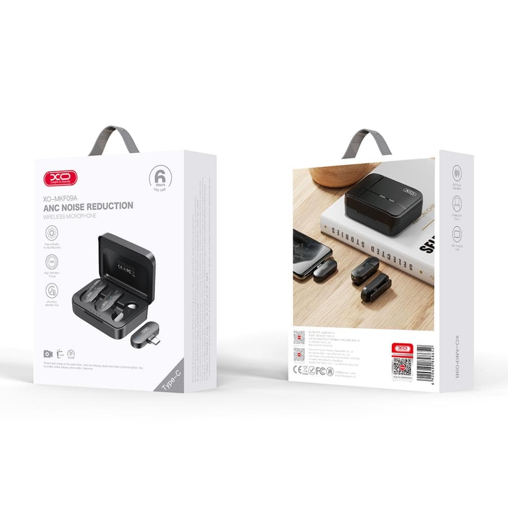 میکروفون بی سیم یقه ای تایپ سی ایکس او مدل XO MKF09A — تصویر ۴