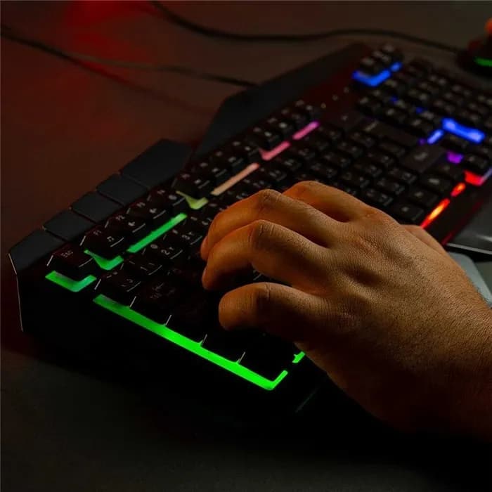 کیبورد سیمی گیمینگ پرودو PORODO METAL FRAME GAMING KEYBOARD PDX212 — تصویر ۲