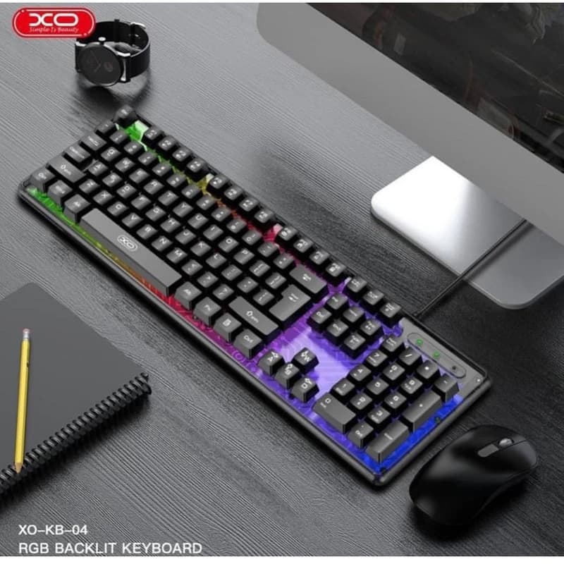 کیبورد مخصوص بازی ایکس او مدل XO KB04 — تصویر ۳