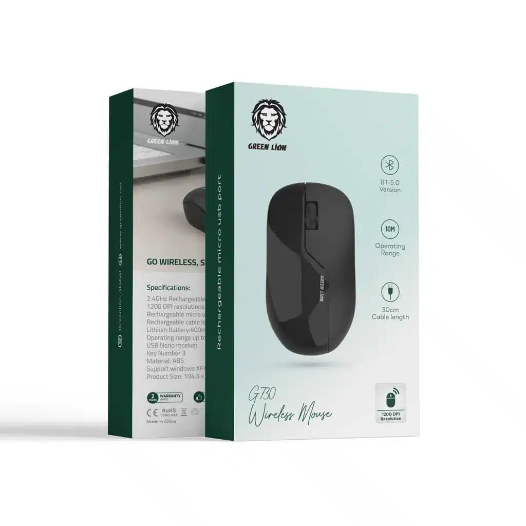 ماوس وایرلس گرین لاین مدل Green Lion G730 Wireless Mouse — تصویر ۹