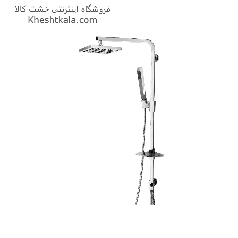 علم دوش یونیکا فلت با شلنگ آنتی باکتریال قهرمان