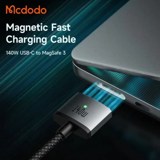کابل شارژر مگ سیف مک بوک مک دودو Mcdodo CA-1470 طول ۲ متر توان ۱۴۰ وات — تصویر ۵
