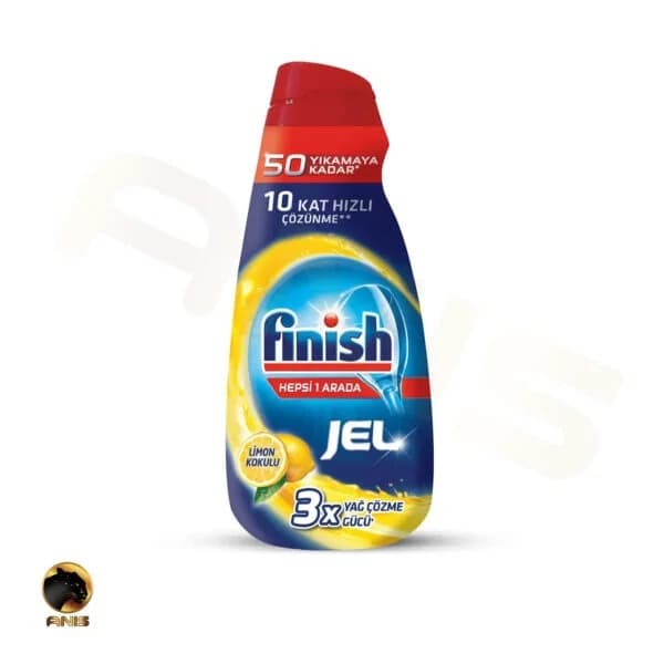 ژل ظرفشویی مدل 3X finish حجم 1000 میل با رایحه لیمو