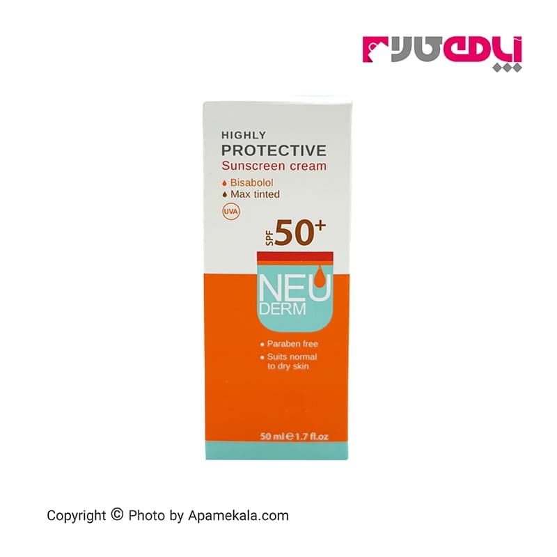 ضد آفتاب رنگی تیره SPF50 نئودرم — تصویر ۵