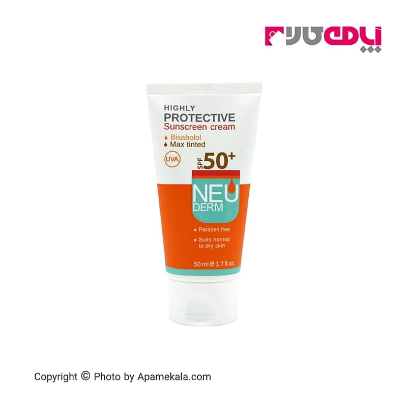 ضد آفتاب رنگی تیره SPF50 نئودرم — تصویر ۴
