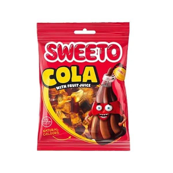 پاستیل میوه ای سوییتو Sweeto Cola با طرح نوشابه 80 گرم