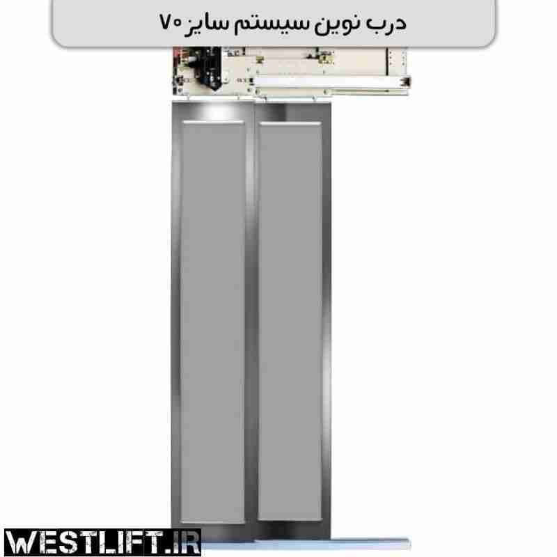 درب طبقه نوین سیستم عرض 70 دو لته — تصویر ۲