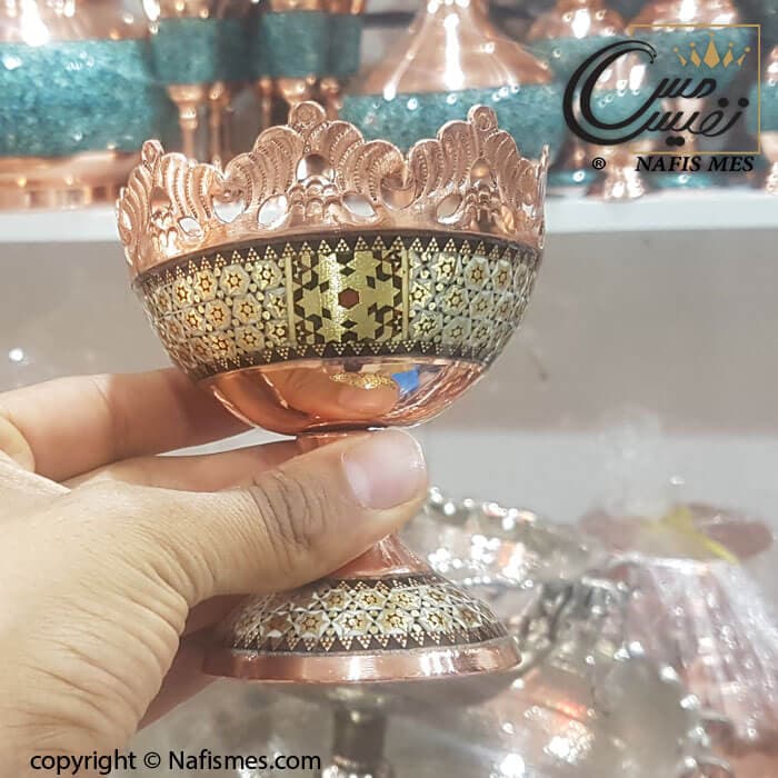 هفت سین خاتم مسی مدل دیاموند