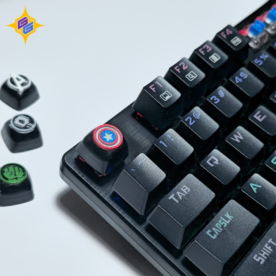 کیکپ کیبورد مکانیکال لوگو کاپیتان آمریکا از سری مارول | Captain America logo keycap