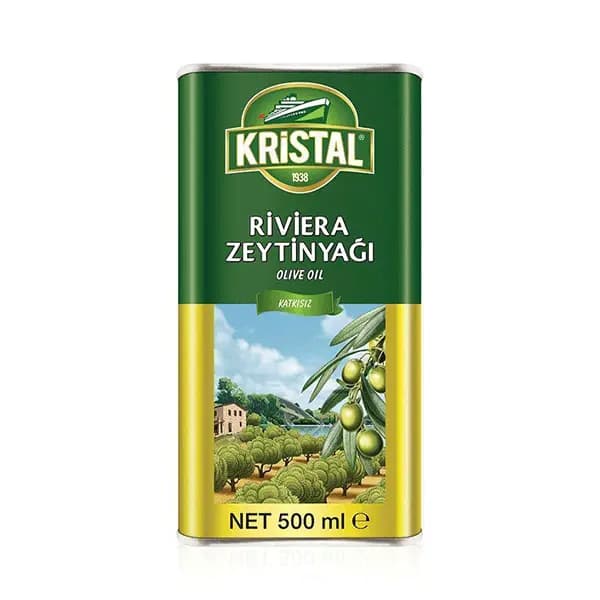 روغن زیتون بکر کریستال حجم 500 میلی لیتر