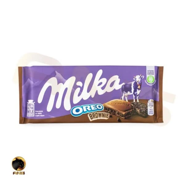 شکلات تابلتی oreo brown با مغز بیسکویت میلکا آلمانی 100 میل