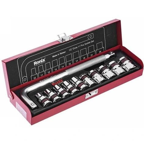 مجموعه بکس ۱۱ عددی رونیکس مدل RH-2610 سایز 1/2 اینچ
