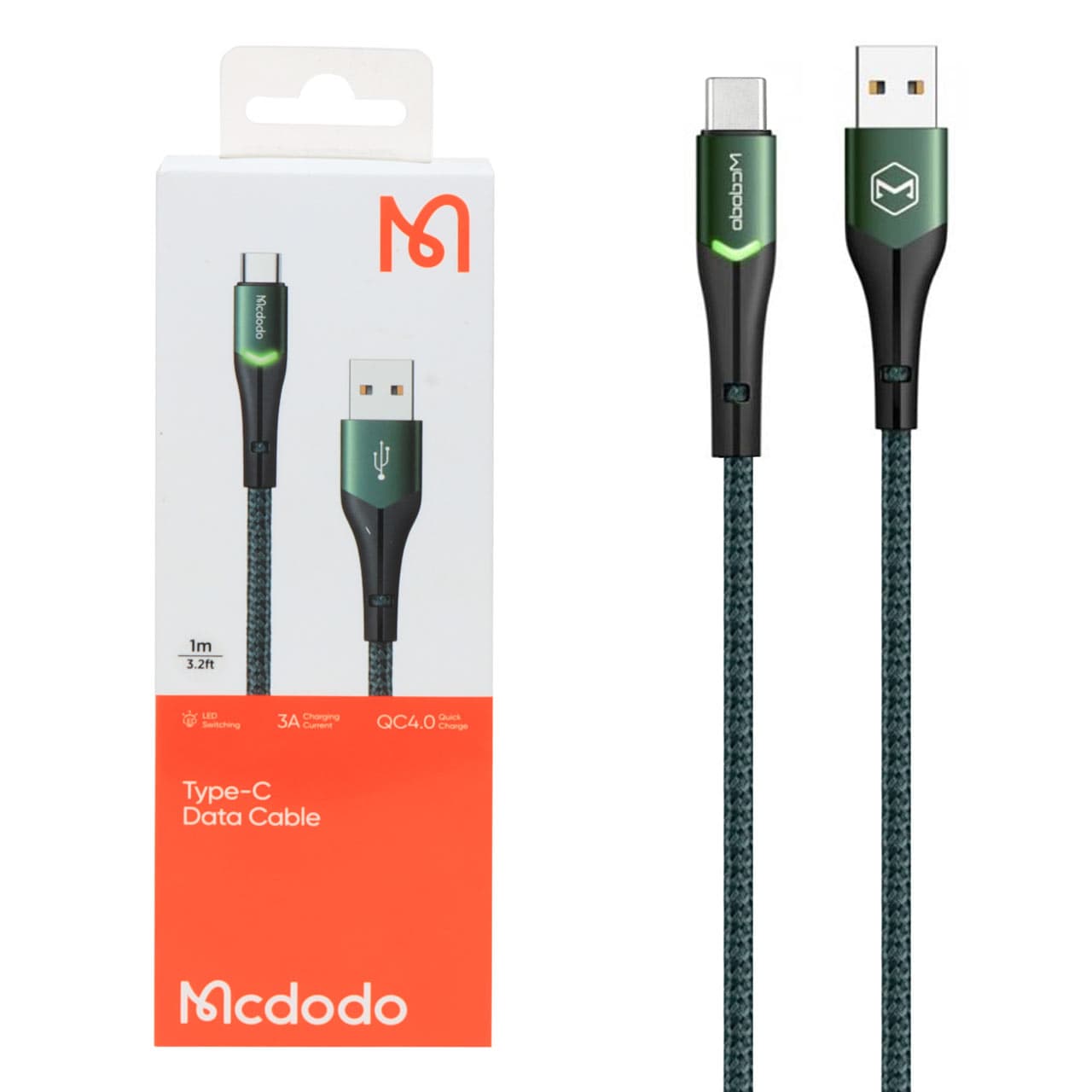 کابل شارژ فست Mcdodo Type-C مدل CA-7961 – سبز
