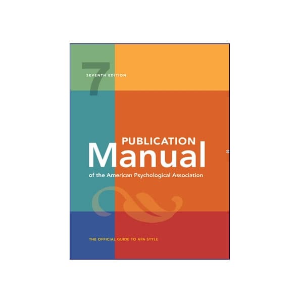 Publication Manual of the American Psychological Association — تصویر ۲