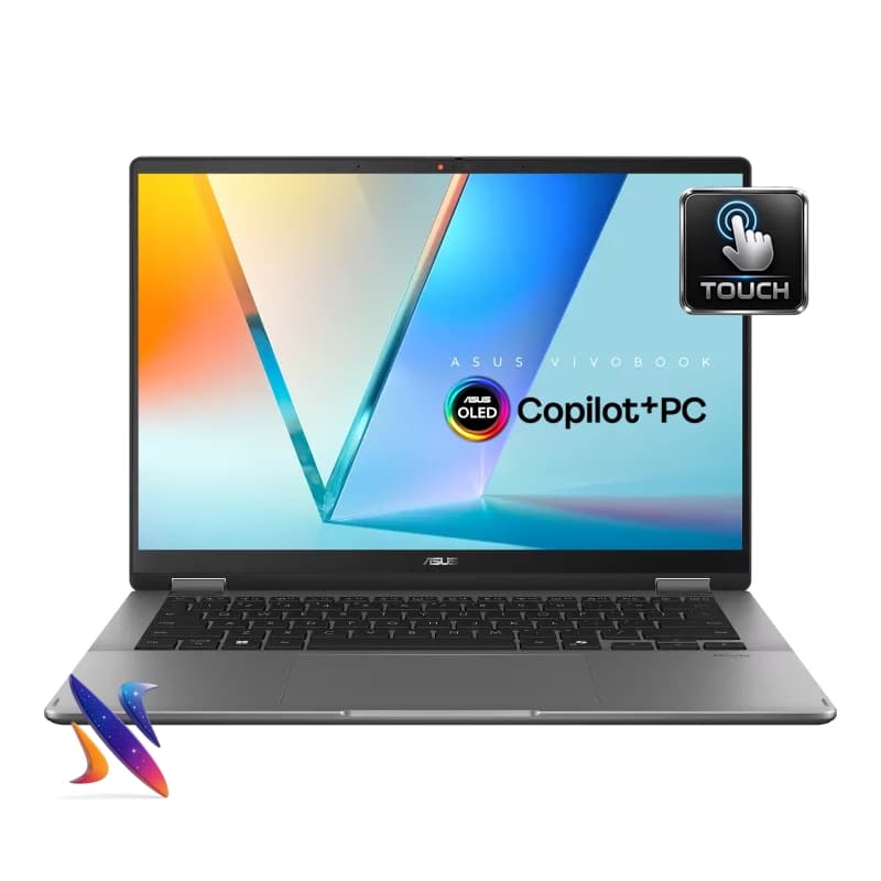لپ تاپ 14 اینچی لمسی ایسوس ASUS VivoBook Flip TP3407SA Core Ultra7-256V 16GB 512GB Intel ARC-140V Graphics WUXGA OLED Touch